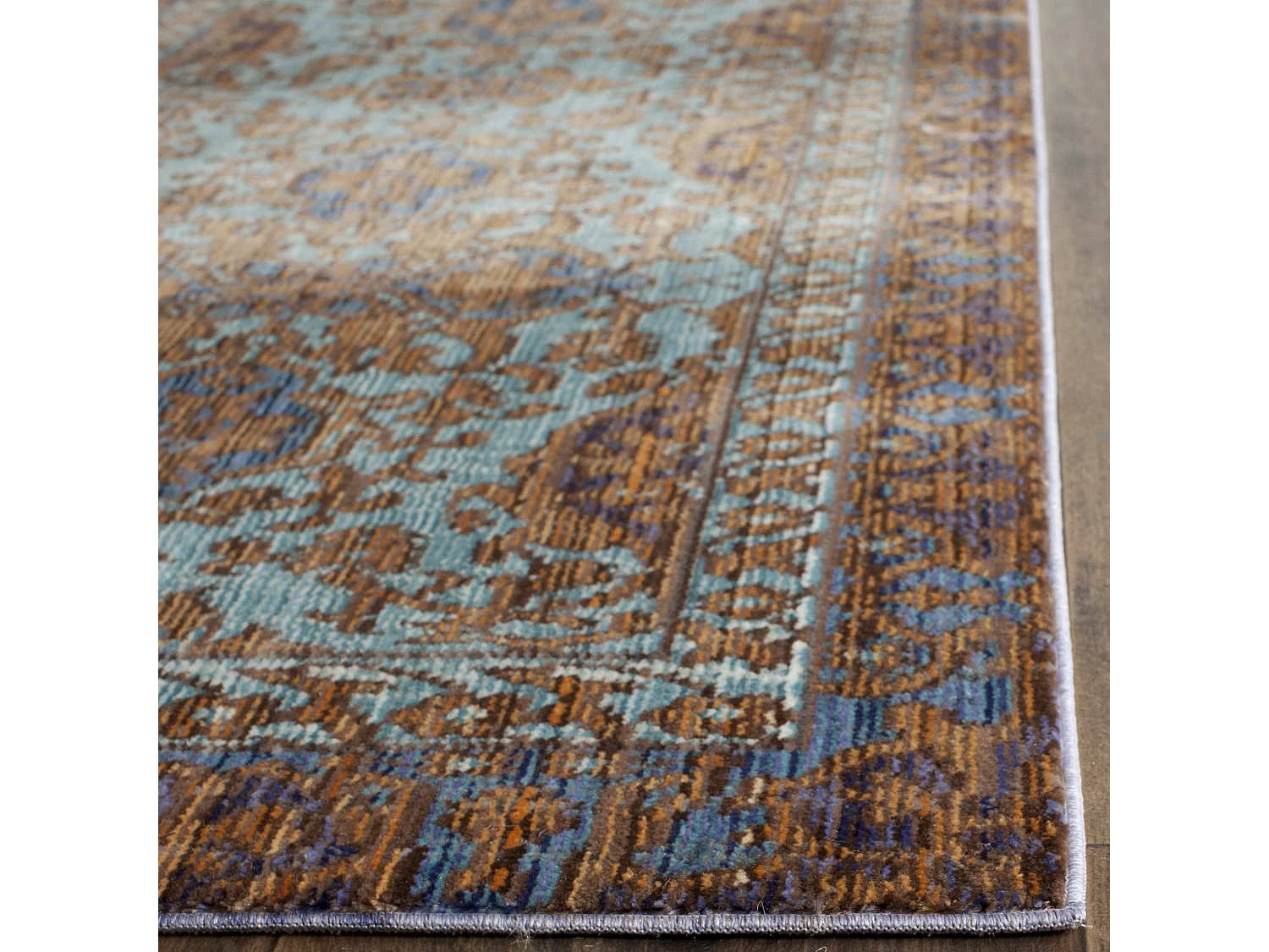 Tapis Bleu/Or 122 X 183 cm - Blakely