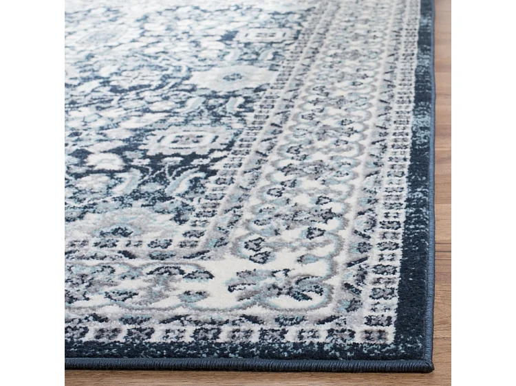 Tapis Crème/Marine 91 x 152 cm - Myles