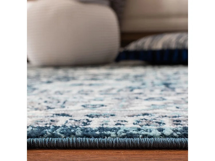 Tapis Crème/Marine 91 x 152 cm - Myles
