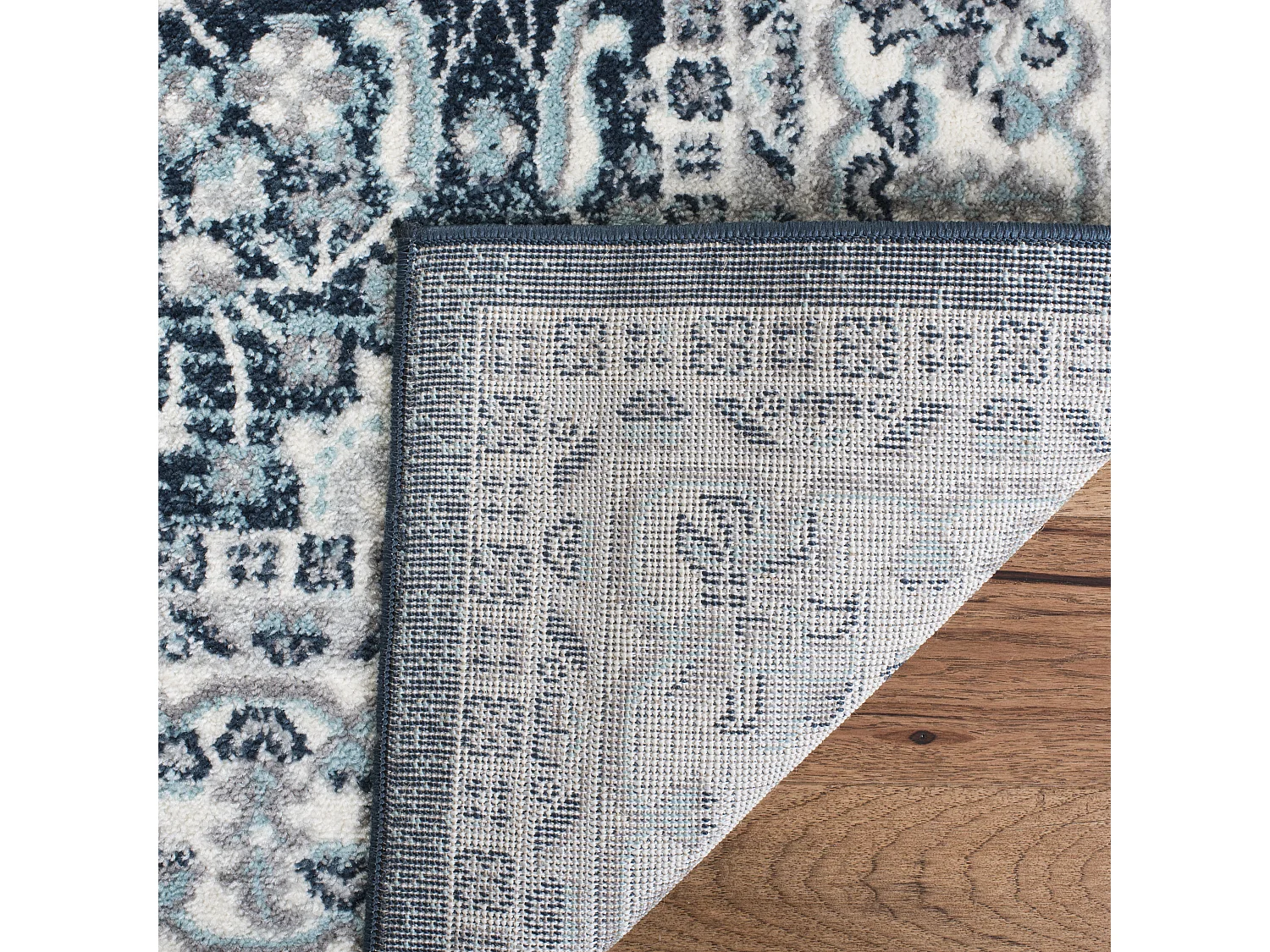 Tapis Crème/Marine 91 x 152 cm - Myles
