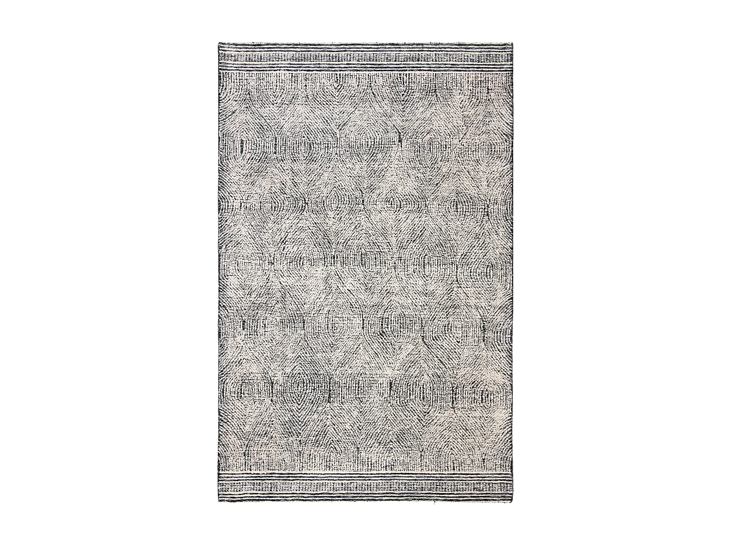 Tapis Ivoire/Fusain 61 X 91 cm - Alaska