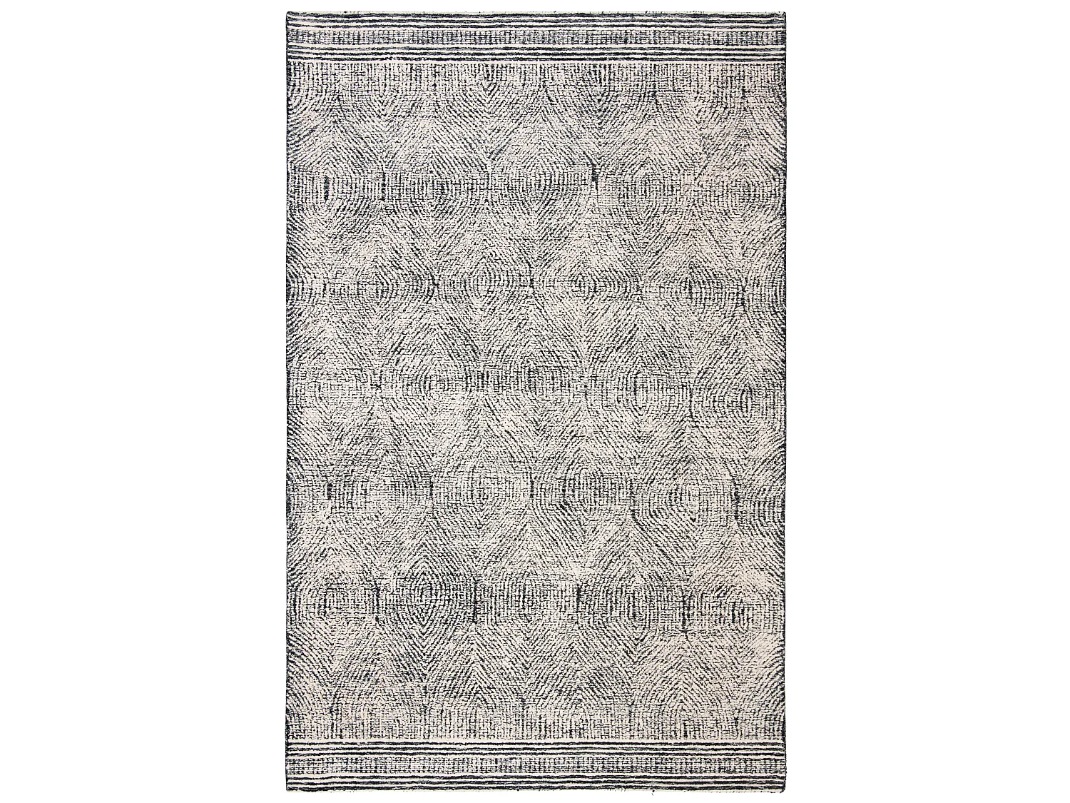 Tapis Ivoire/Fusain 61 X 91 cm - Alaska