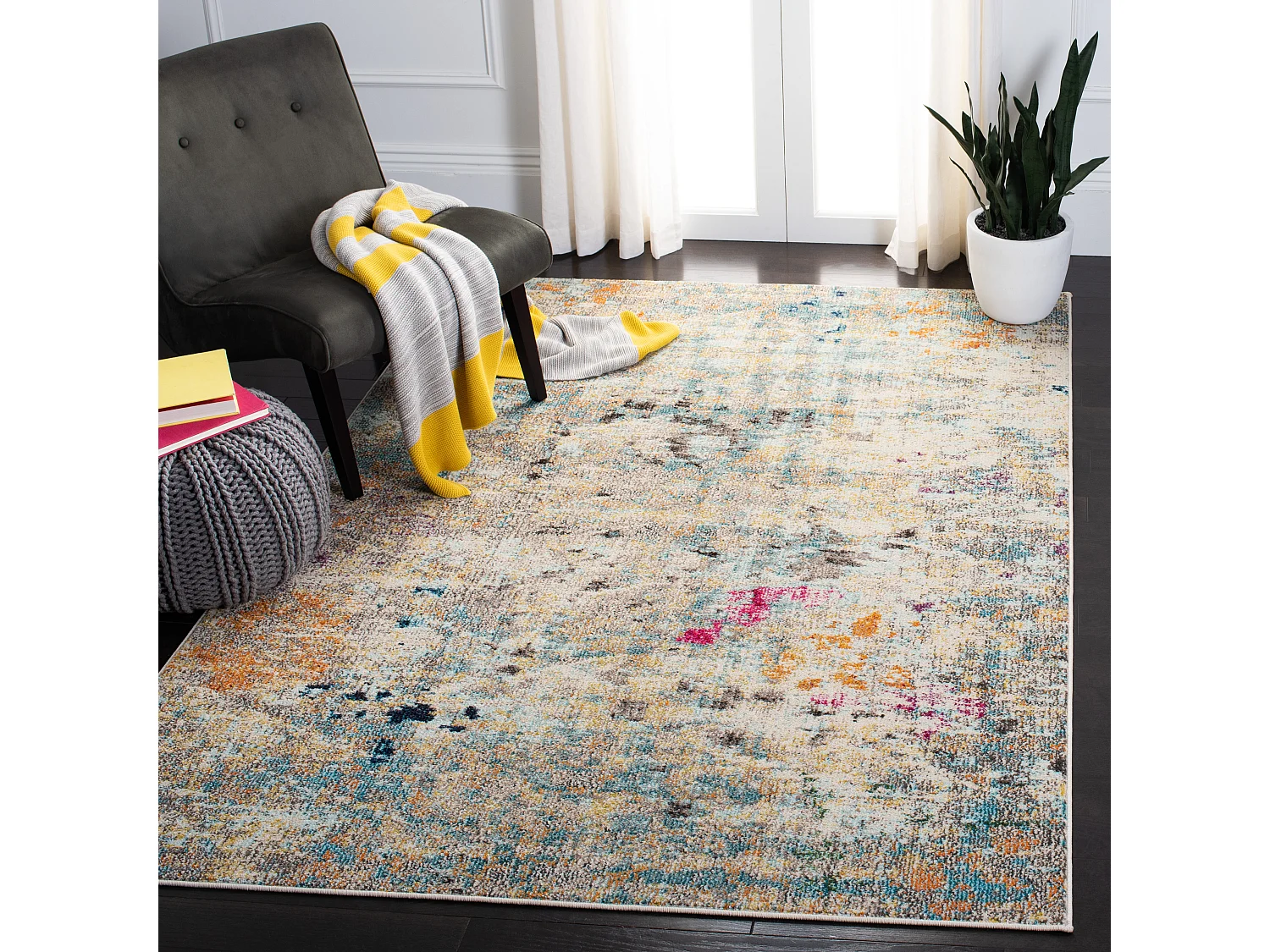 Tapis Gris/Or 160 X 229 cm - Paisley