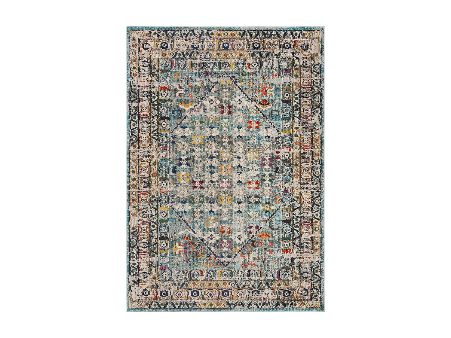 Tapis Bleu/Gris 155 X 231 cm - Ryleigh
