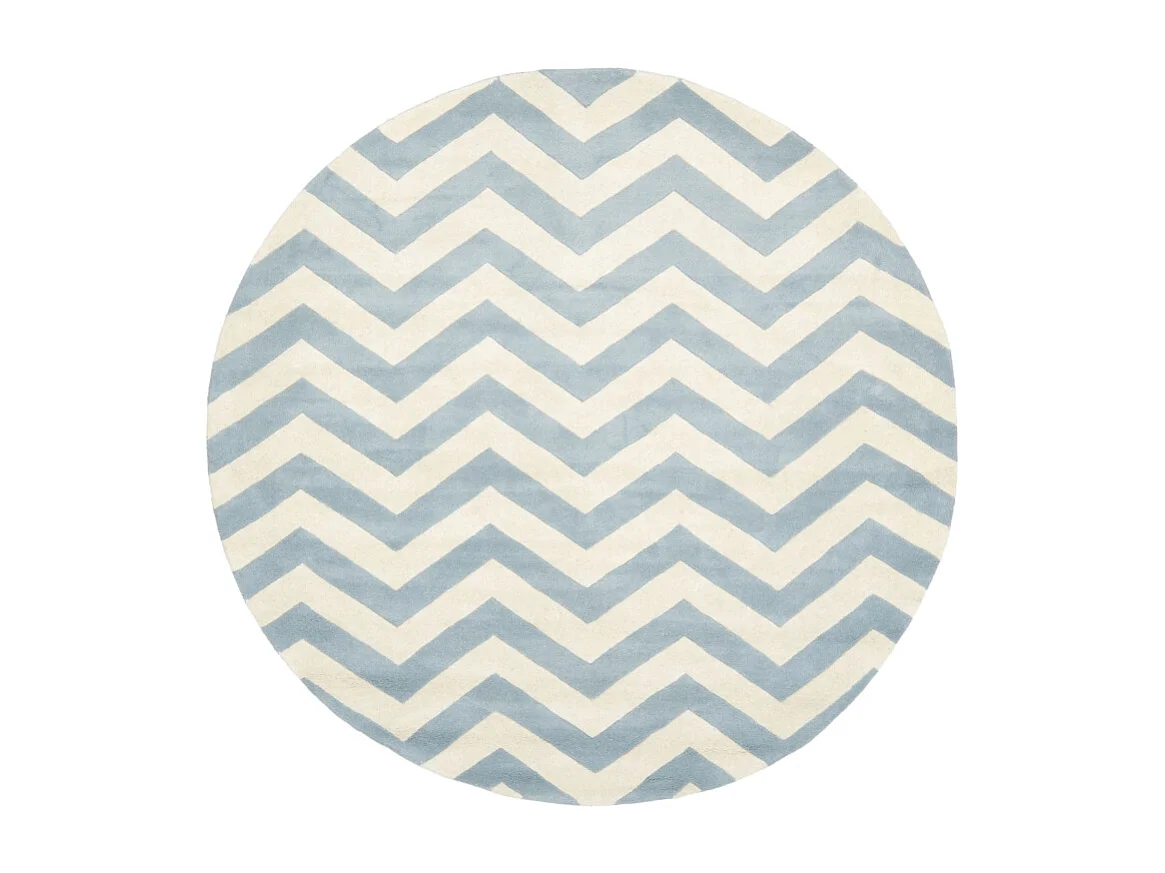 Tapis Bleu/Neutre 152 X 152 cm - Anneliese