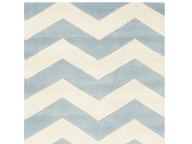 Tapis Bleu/Neutre 152 X 152 cm - Anneliese