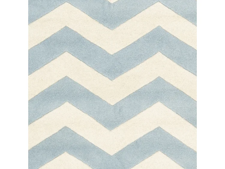 Tapis Bleu/Neutre 152 X 152 cm - Anneliese