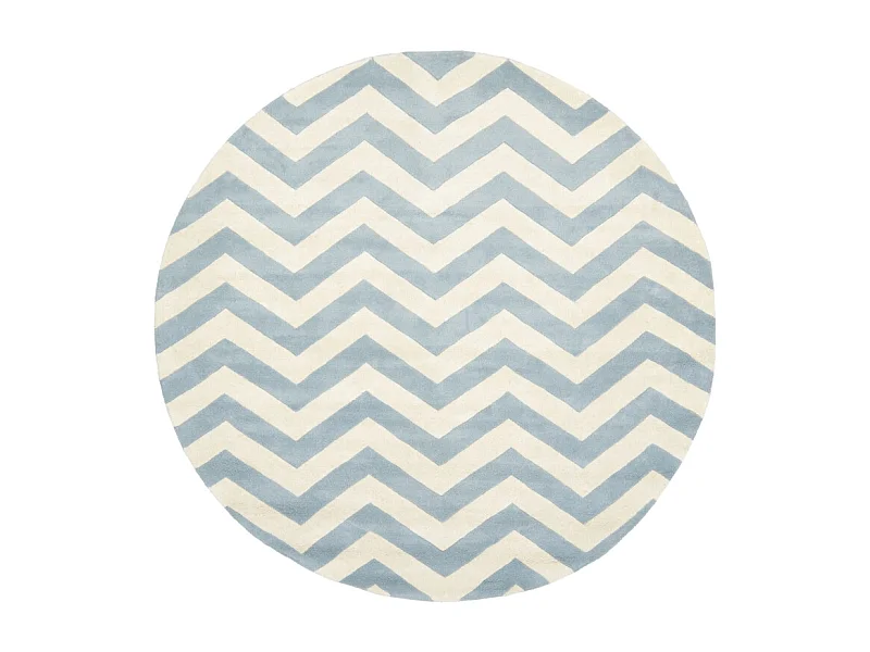 Tapis Bleu/Neutre 152 X 152 cm - Anneliese