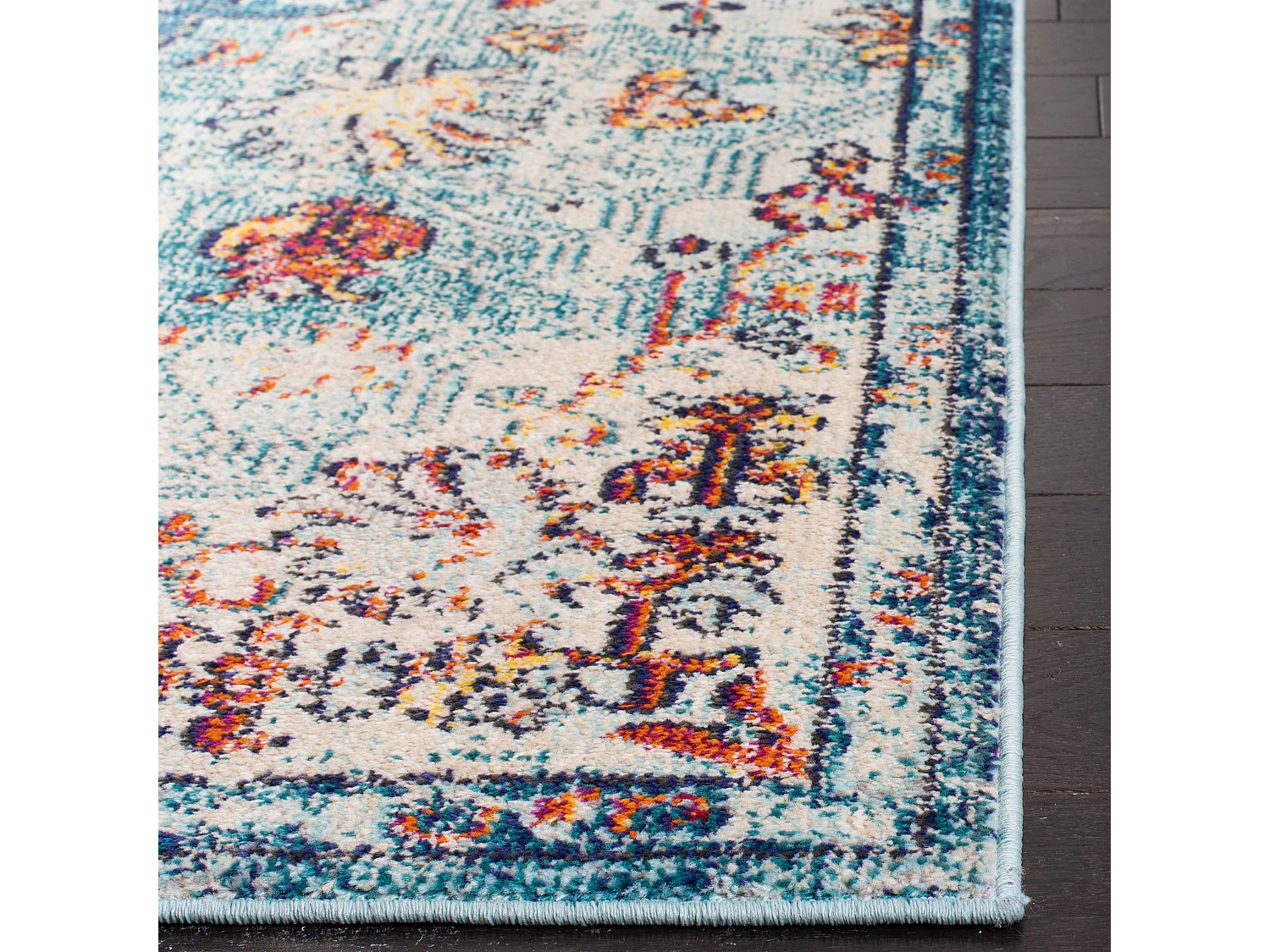 Tapis Bleu marine/Bleu clair 183 X 274 cm - Maia