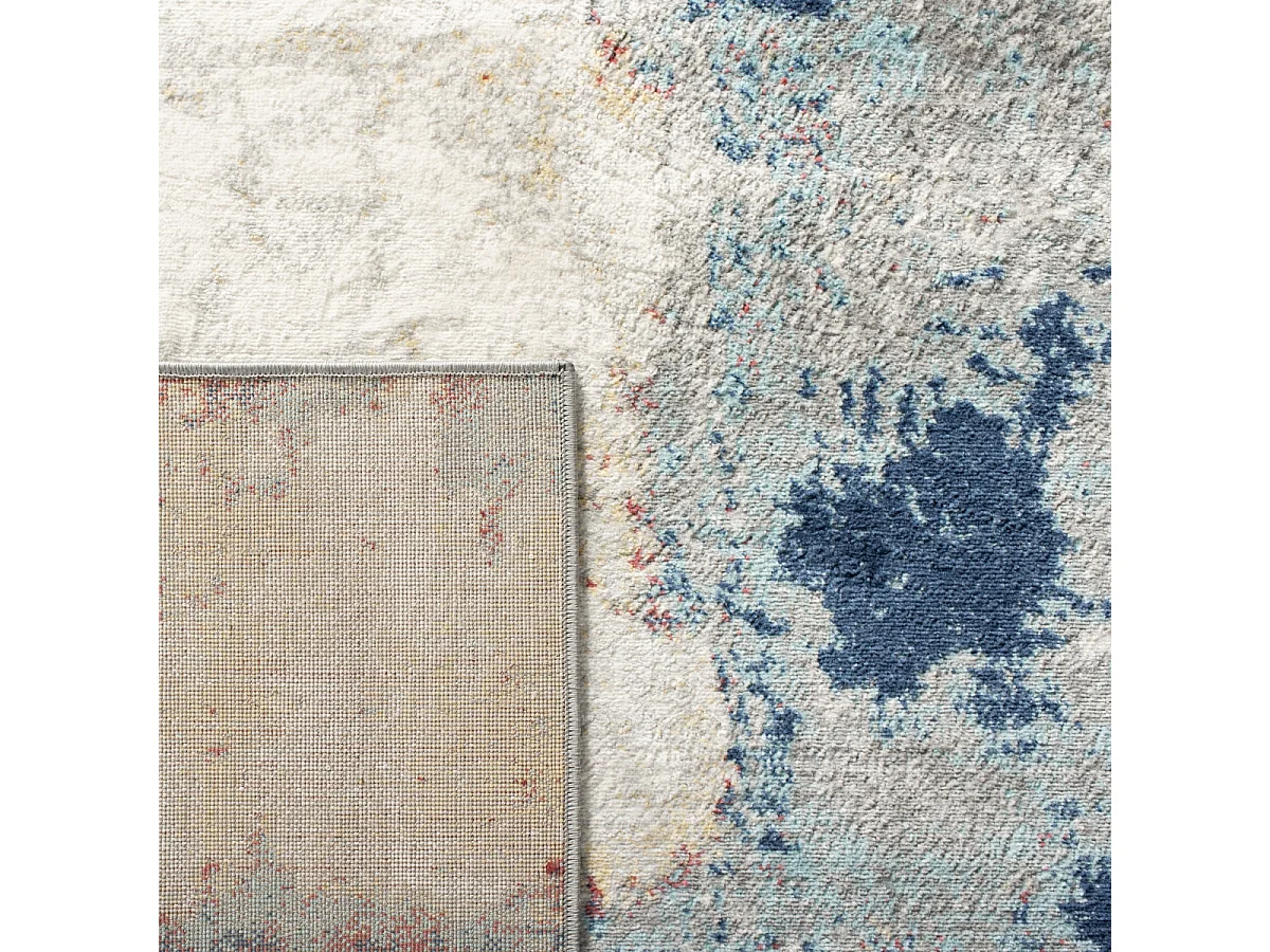 Tapis Gris/Rouge 201 X 201 cm - Danni