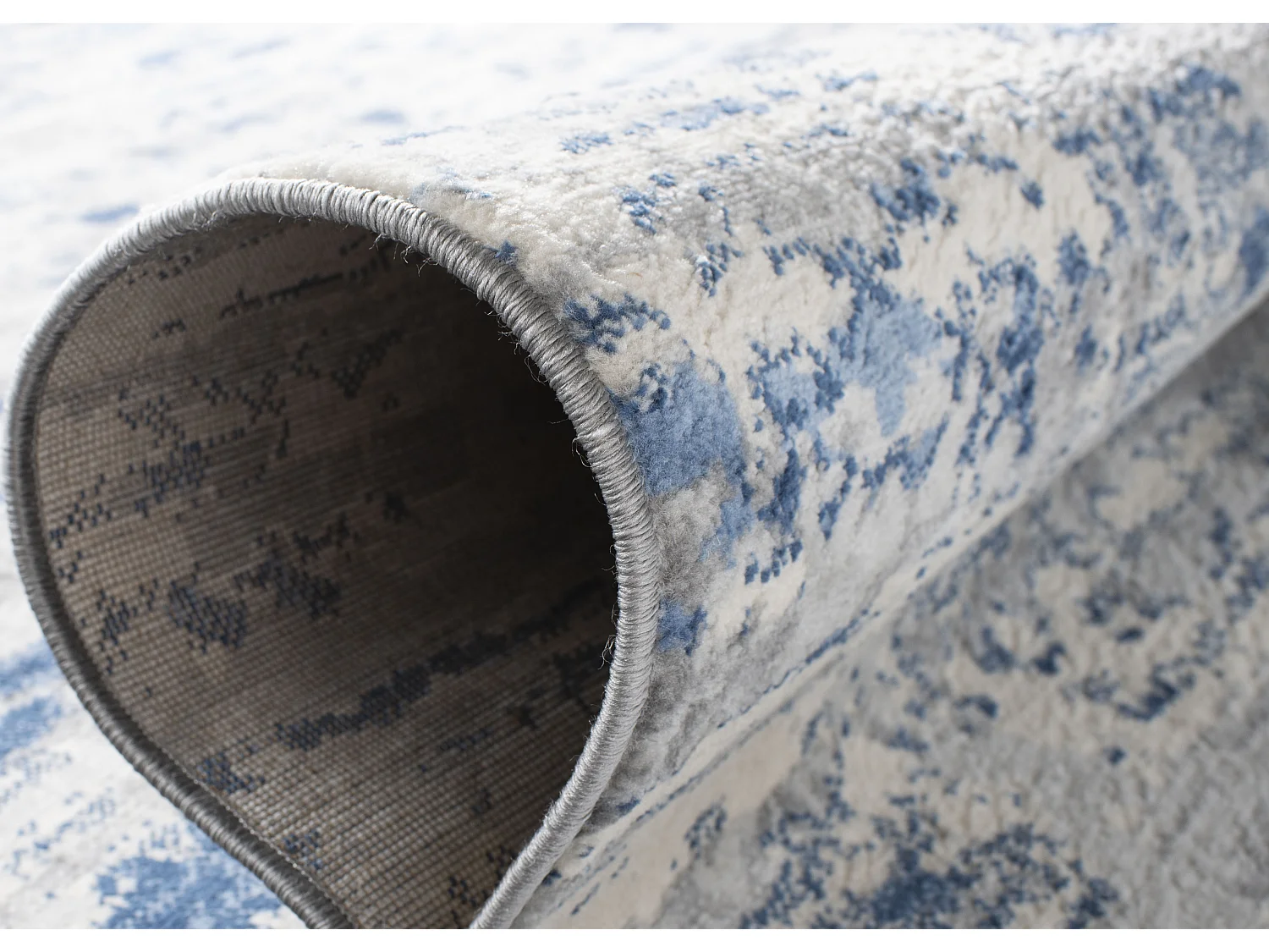 Tapis Neutre/Bleu 122 X 183 cm - Jassi