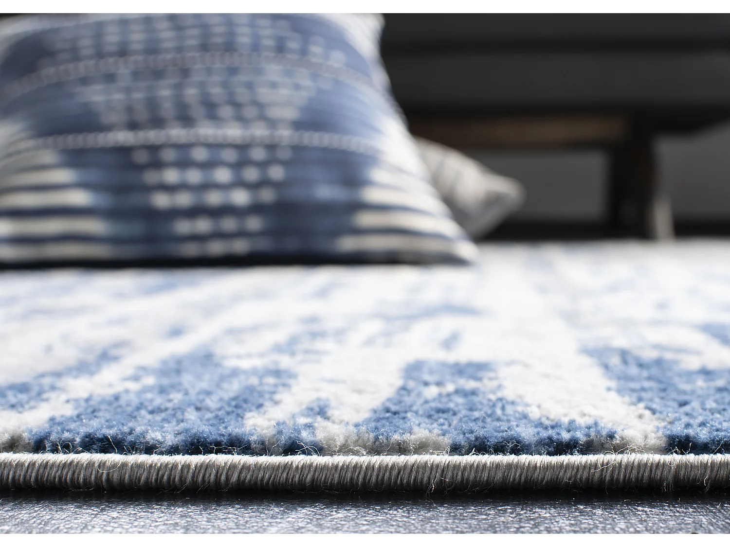 Tapis Neutre/Bleu 122 X 183 cm - Jassi