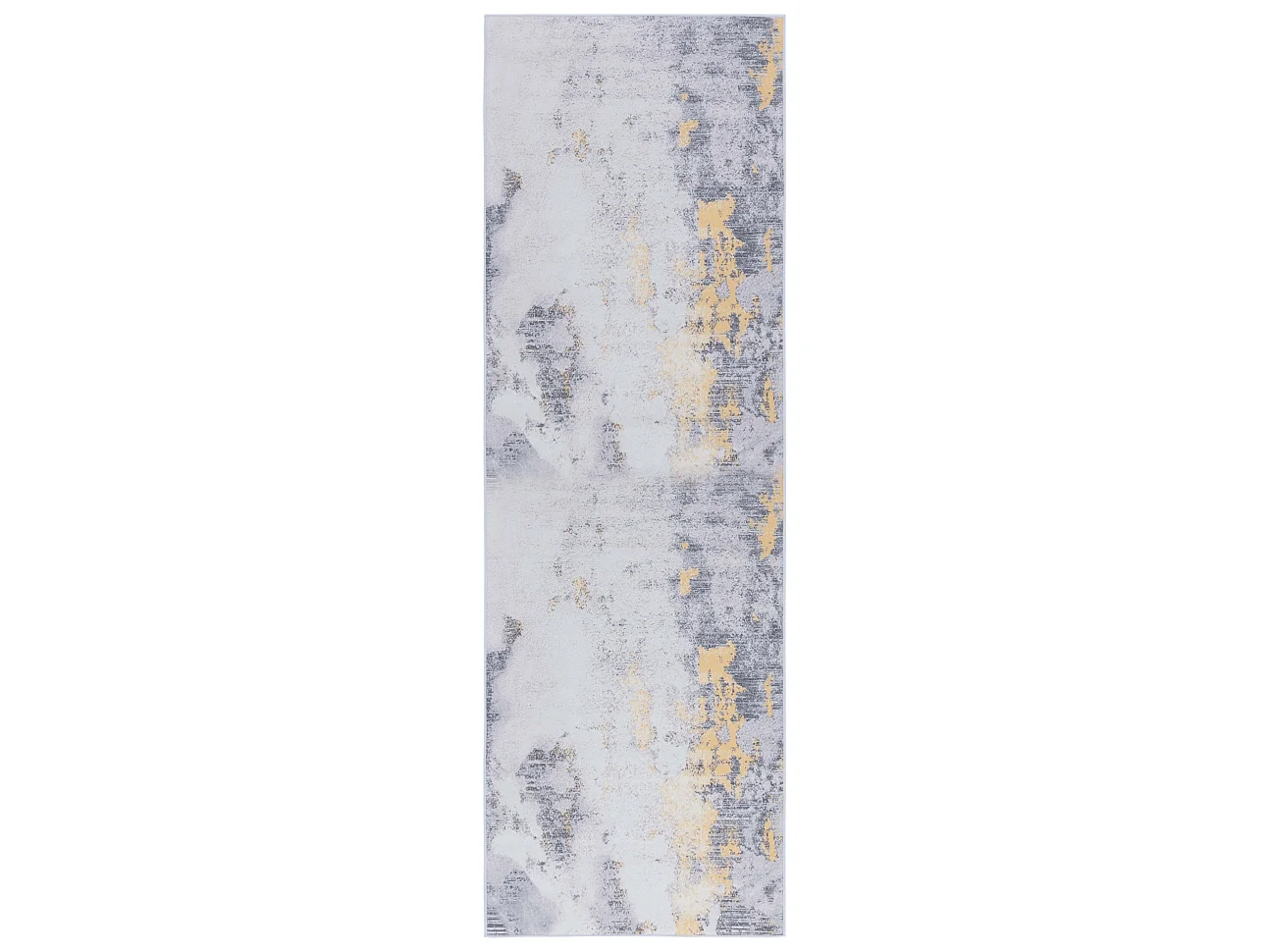 Tapis Gris/Or 76 X 244 cm - Unique