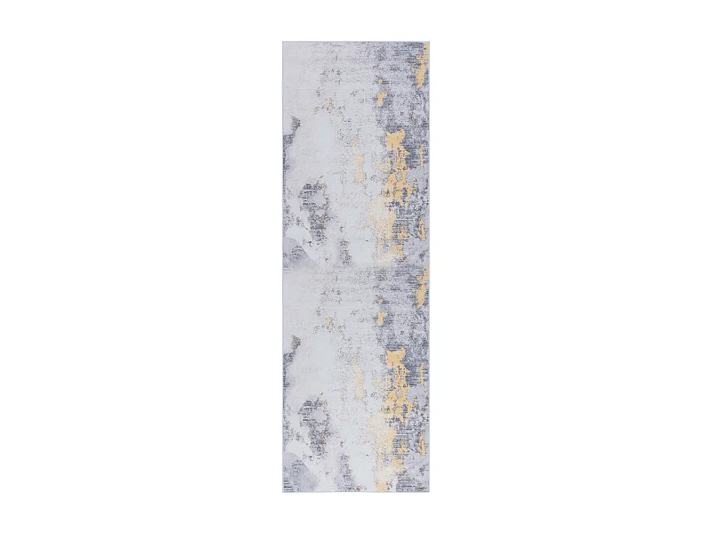 Tapis Gris/Or 76 X 244 cm - Unique