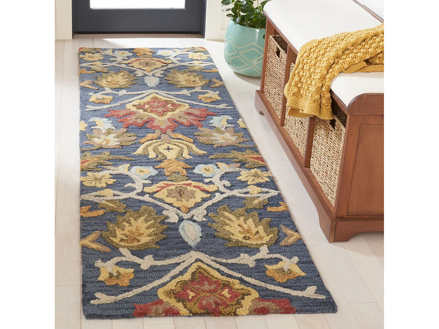 Tapis Marine/Multicolore 69 X 244 cm - Juni