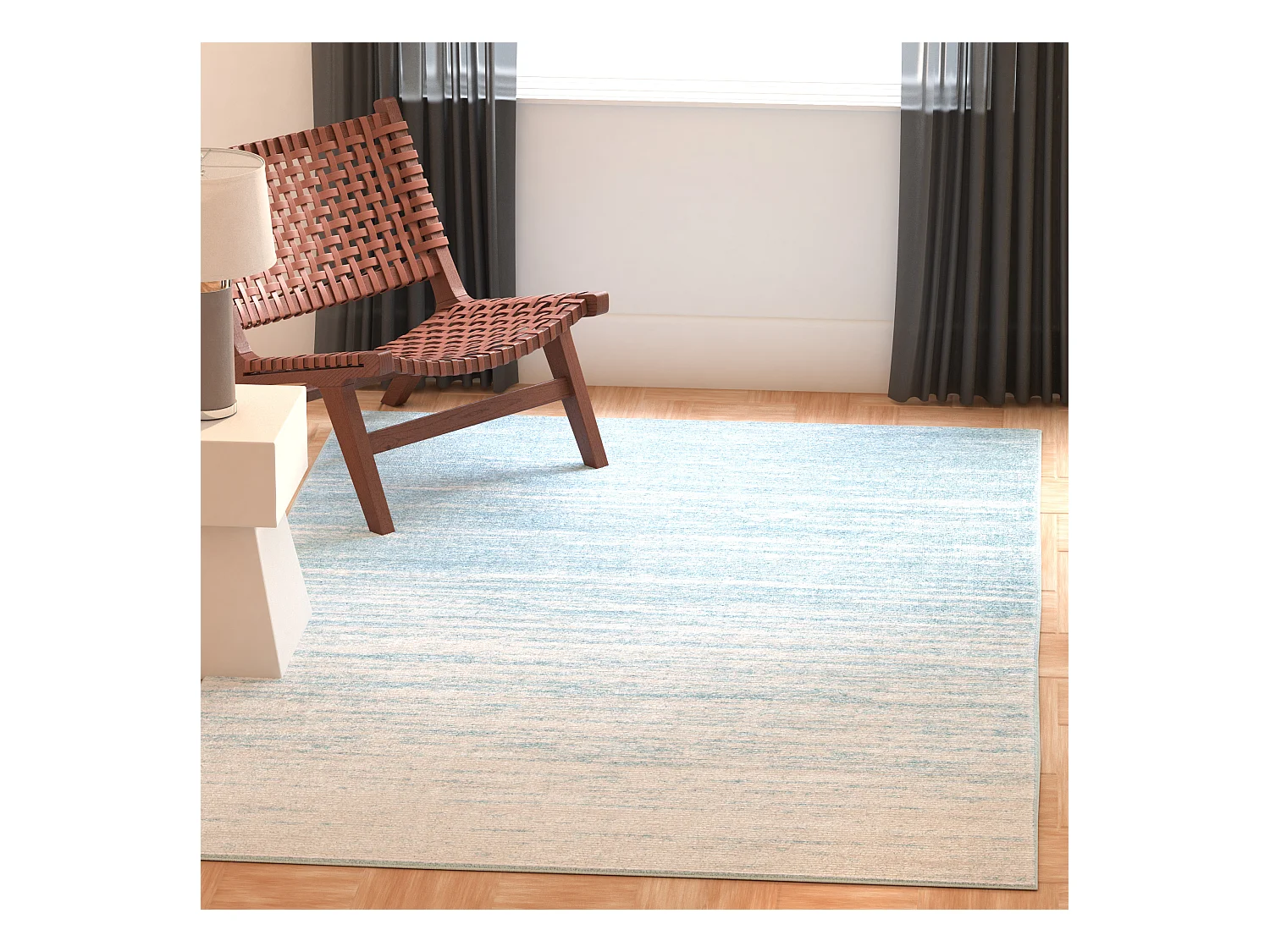 Tapis Bleu/Neutre 165 X 231 cm - Marius