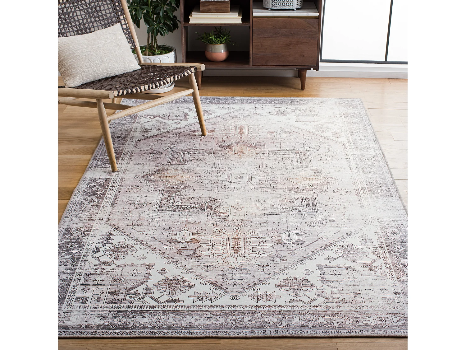 Tapis Beige/Gris 183 X 274 cm - Kushim