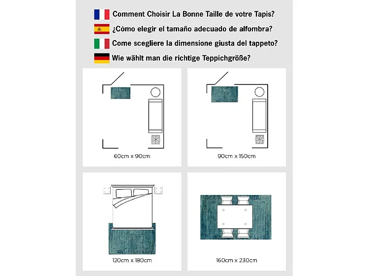 Tapis Gris/Vert 155 X 231 cm - Annabelle