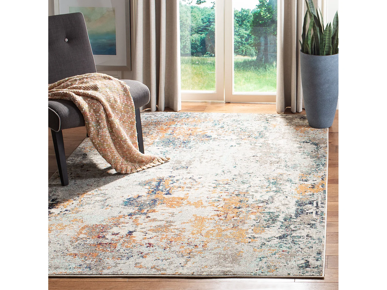 Tapis Gris/Beige 183 X 274 cm - Mateo