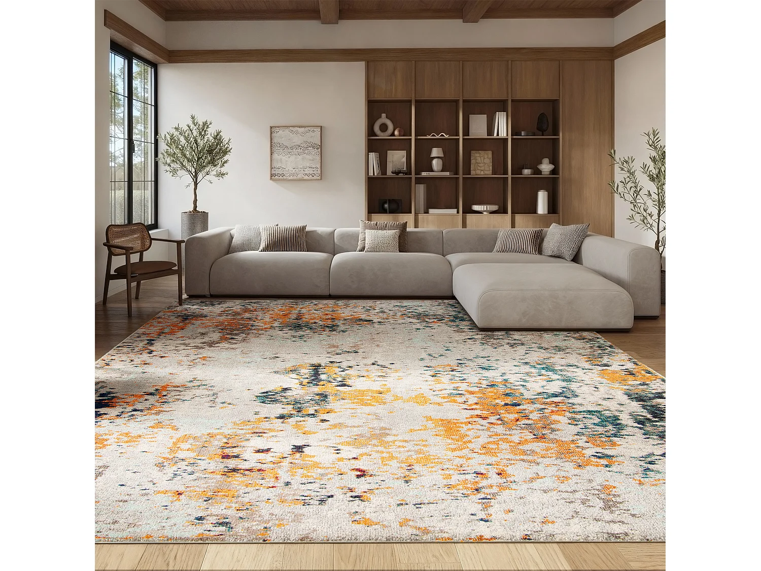 Tapis Gris/Beige 183 X 274 cm - Mateo