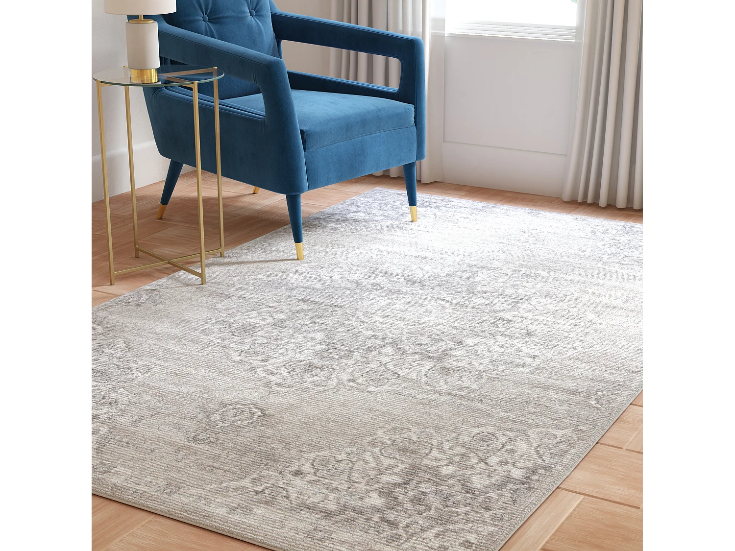 Tapis Gris 122 X 183 cm - Coral