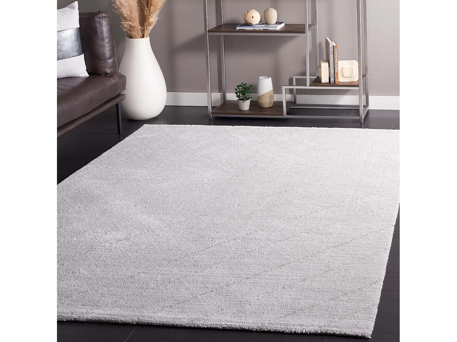 Tapis Gris clair/Gris 122 X 183 cm - Ellerie