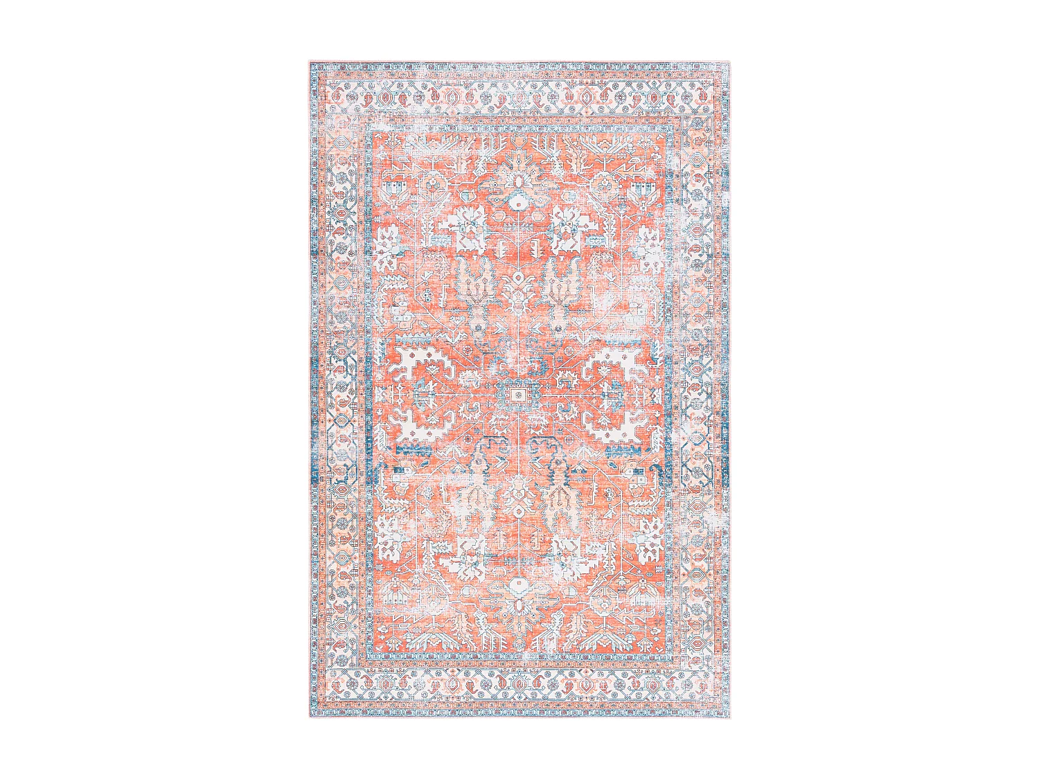 Tapis Rouille/Aqua 122 X 183 cm - Addilyn