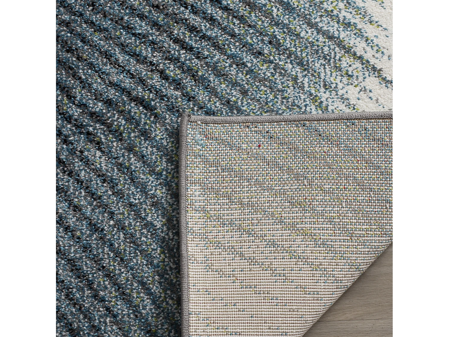 Tapis Gris/Bleu 122 X 183 cm - Chicago
