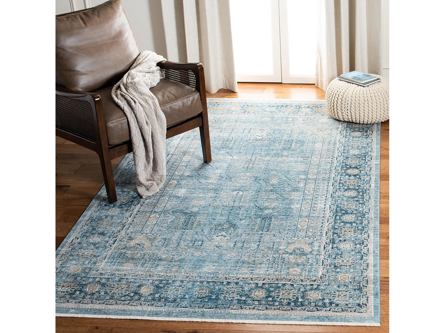 Tapis Bleu/Neutre 122 X 183 cm - Anaya