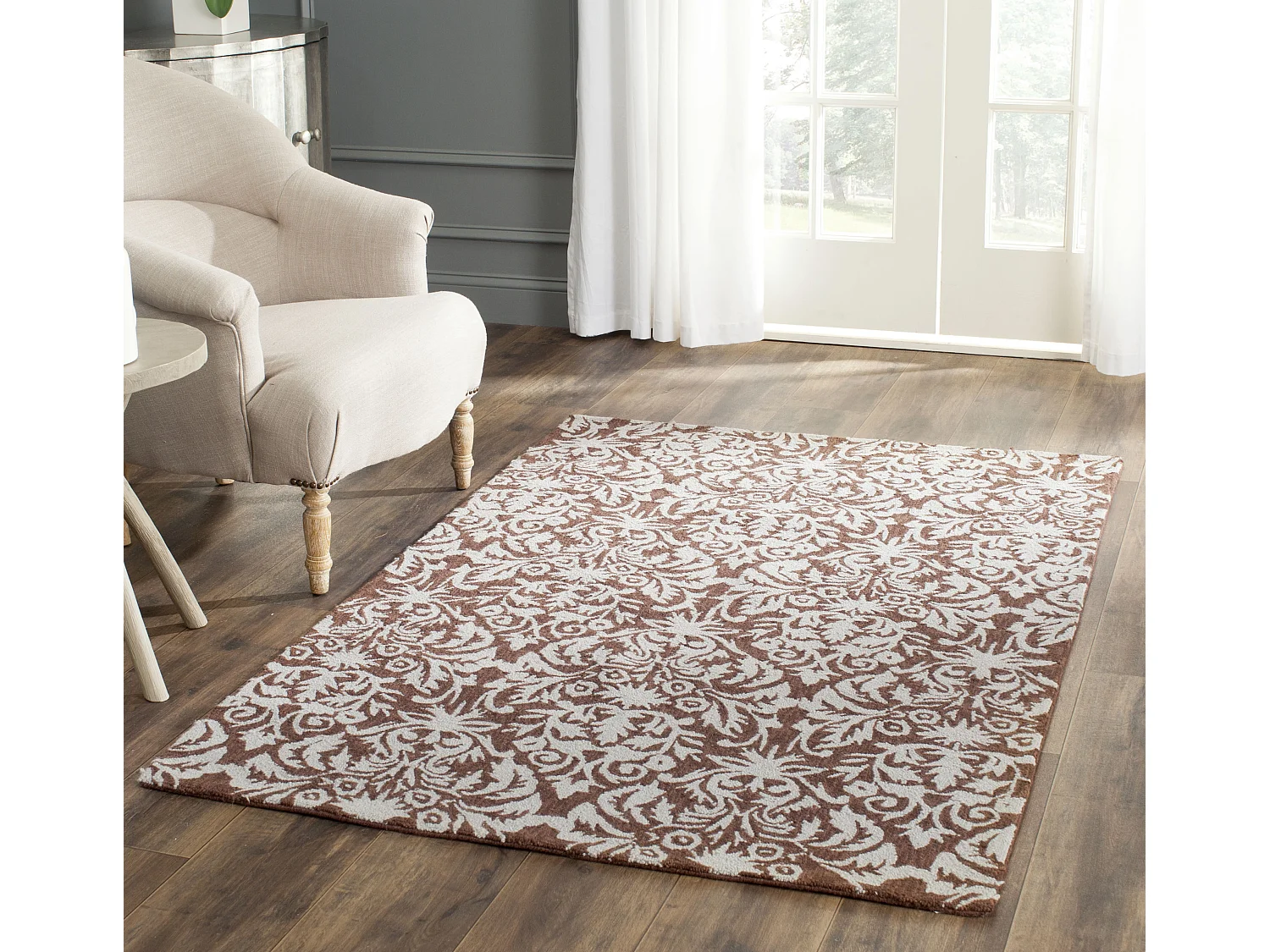 Tapis Marron/Gris 114 X 175 cm - Dayton