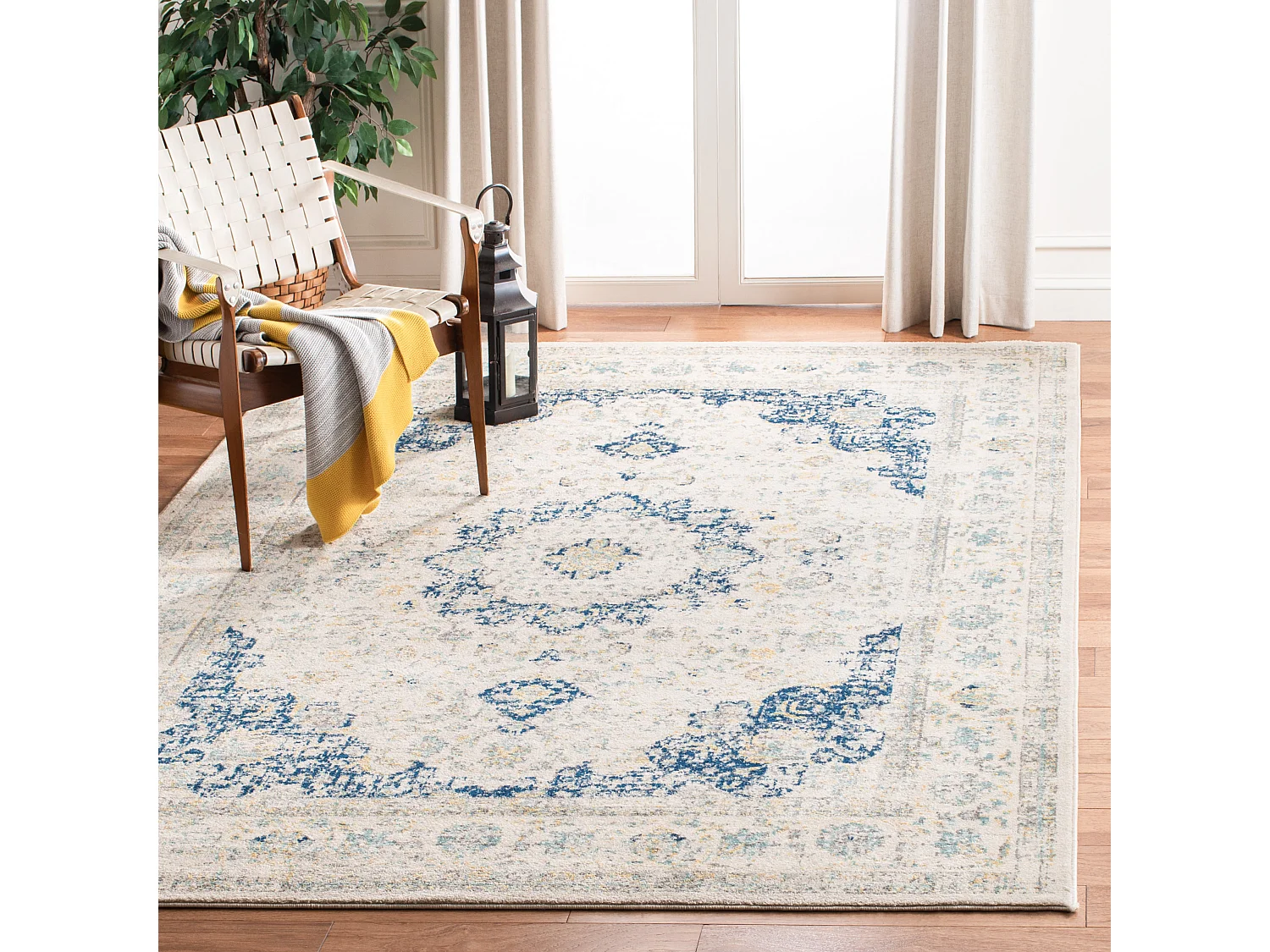 Tapis Neutre/Bleu 201 X 274 cm - Nichol