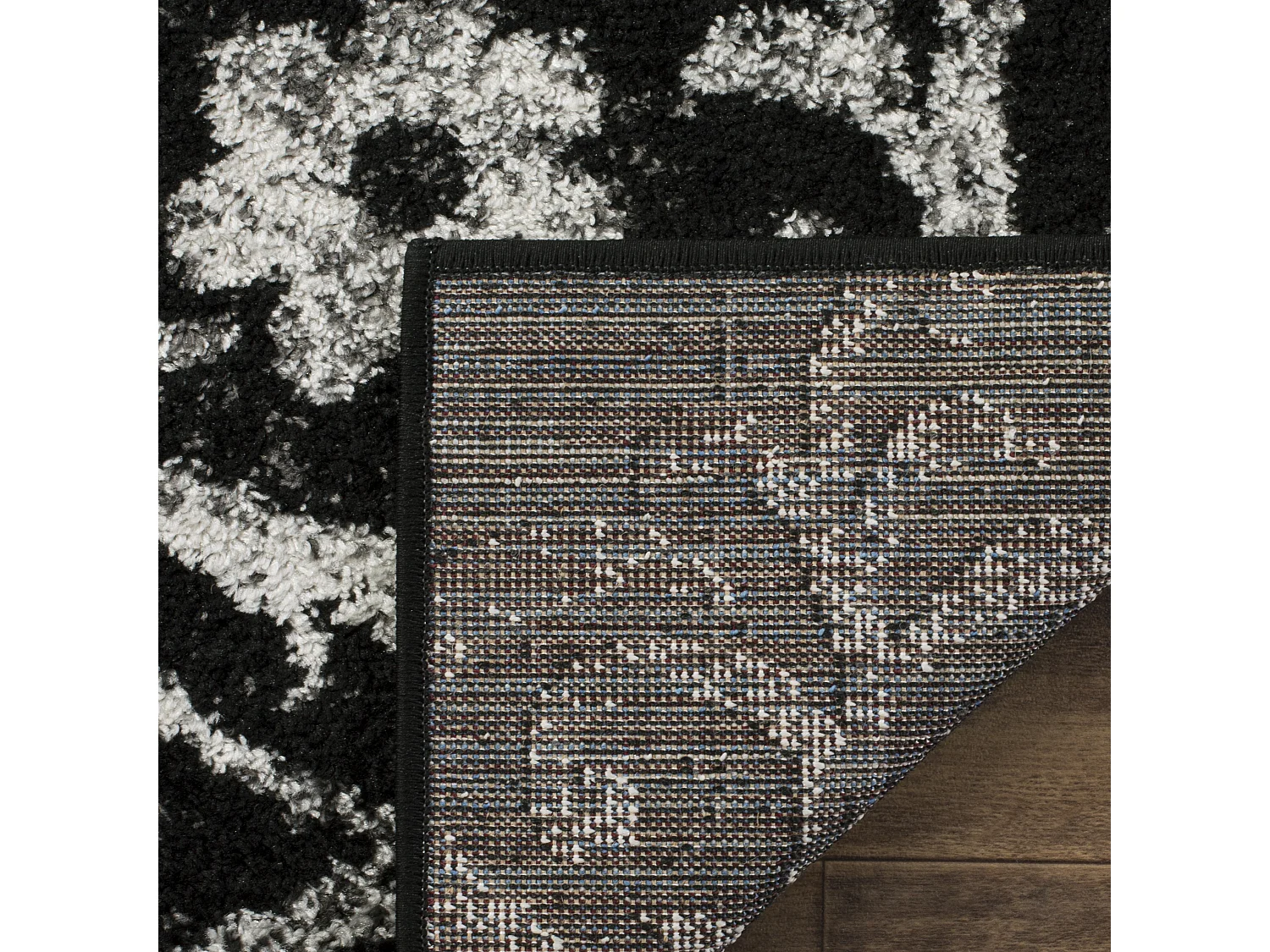 Tapis Noir/Gris 91 X 152 cm - Bryana