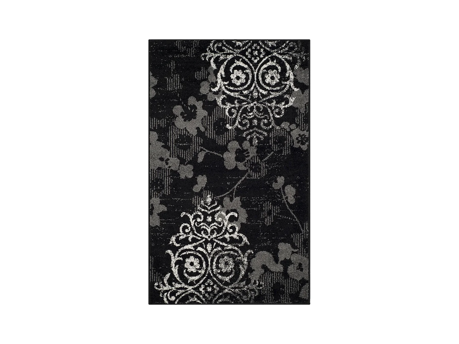 Tapis Noir/Gris 91 X 152 cm - Bryana