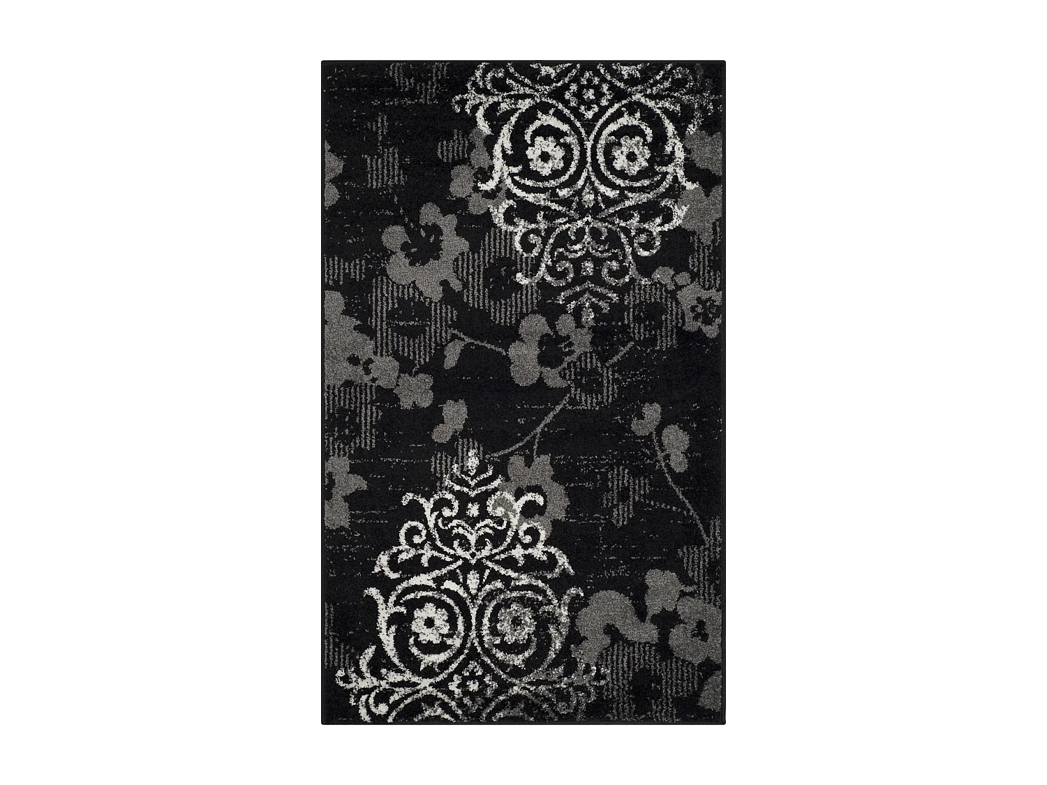 Tapis Noir/Gris 91 X 152 cm - Bryana