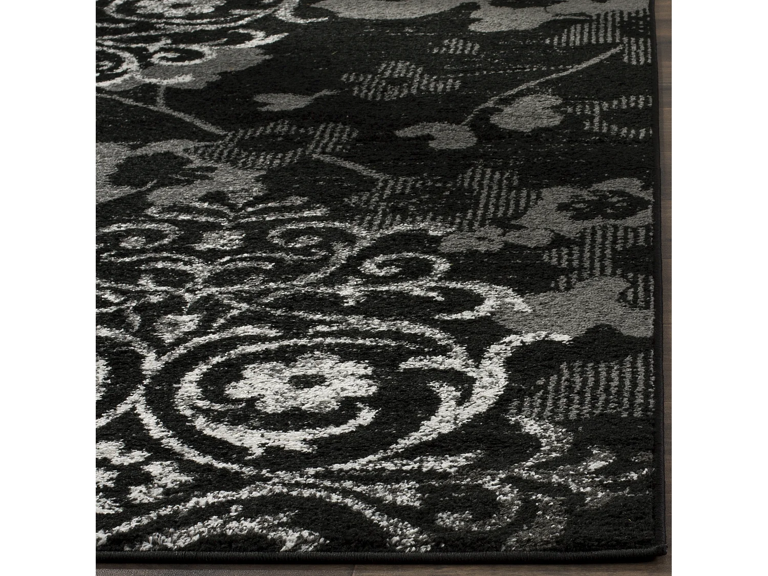 Tapis Noir/Gris 91 X 152 cm - Bryana