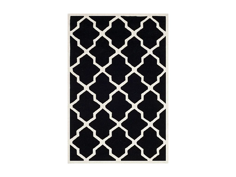 Tapis Noir/Neutre 91 X 152 cm - Carbone