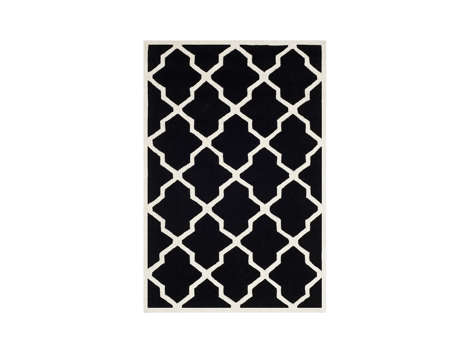Tapis Noir/Neutre 91 X 152 cm - Carbone