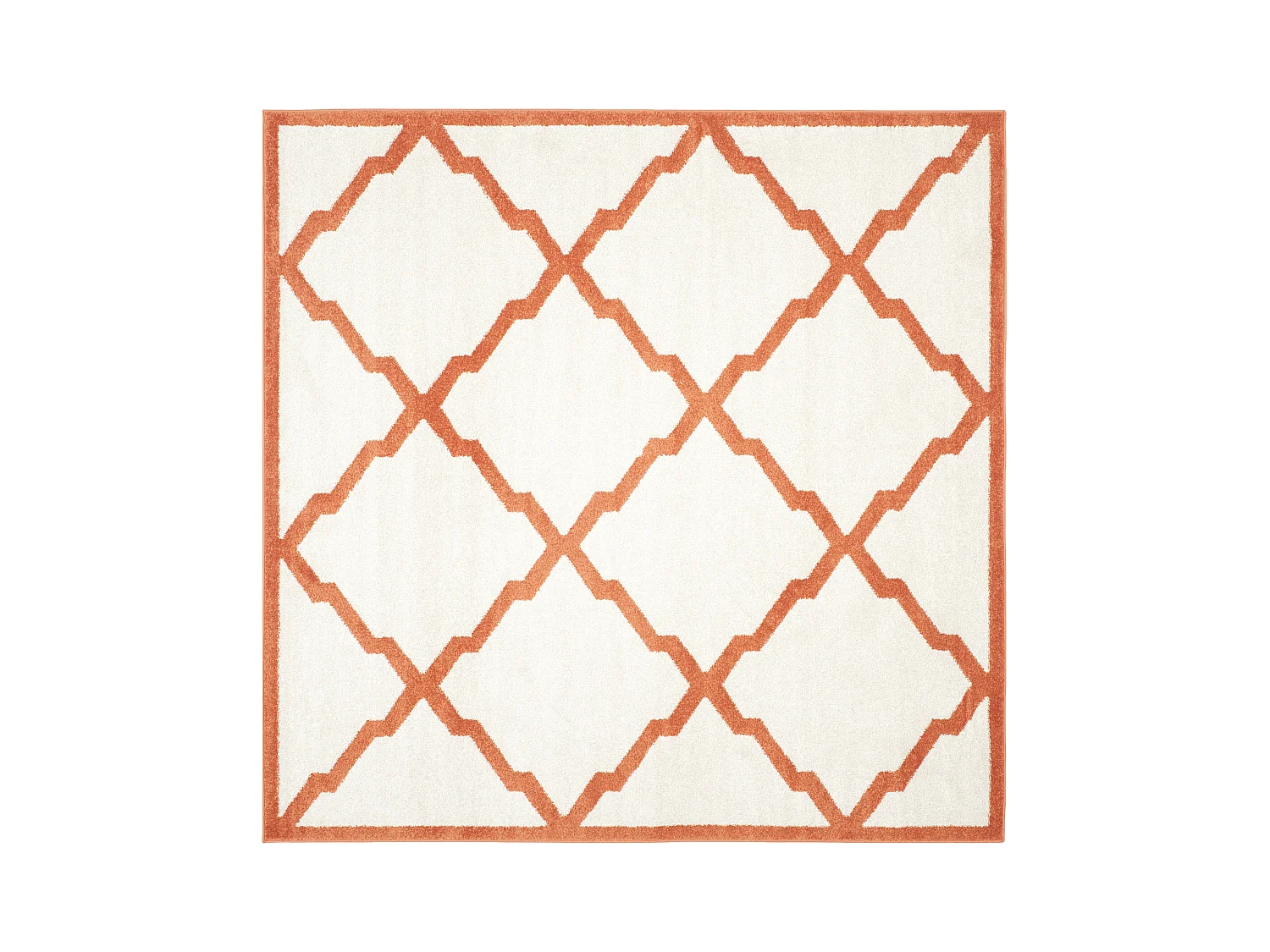 Tapis Neutre/Orange 213 X 213 cm - Lyric