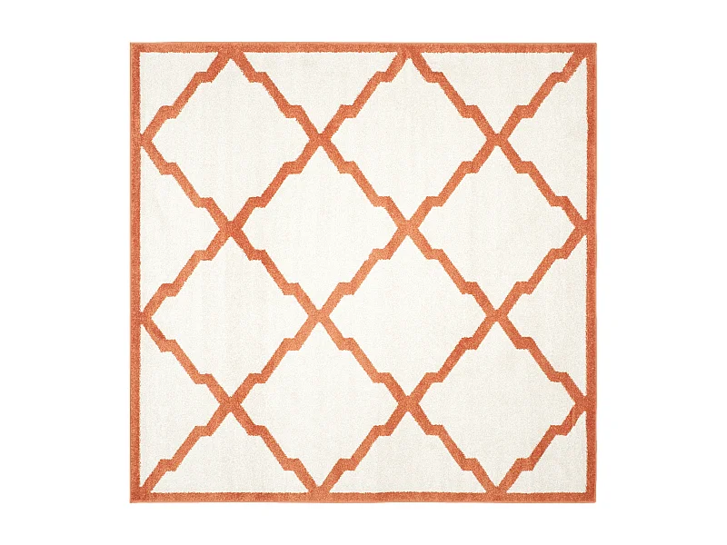 Tapis Neutre/Orange 213 X 213 cm - Lyric