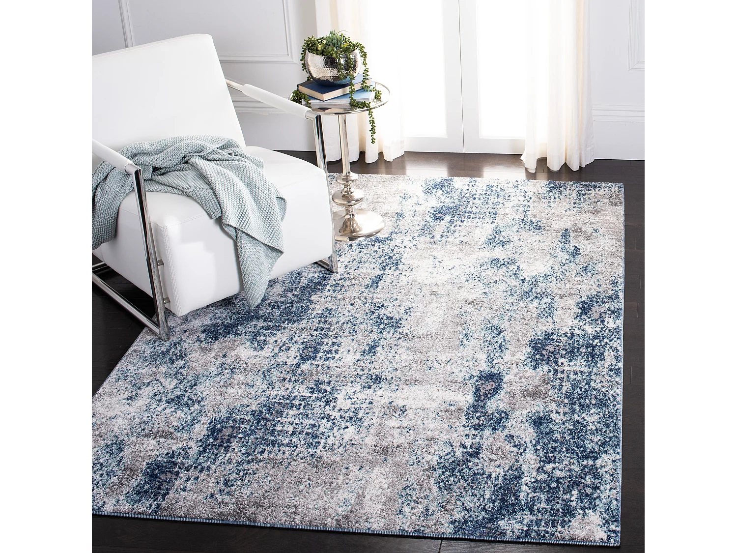 Tapis Bleu marine 122 X 183 cm - Armenuhi
