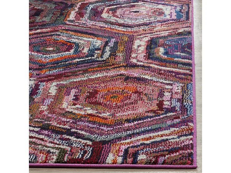 Tapis Rose/Multicolore 122 X 170 cm - Mattia