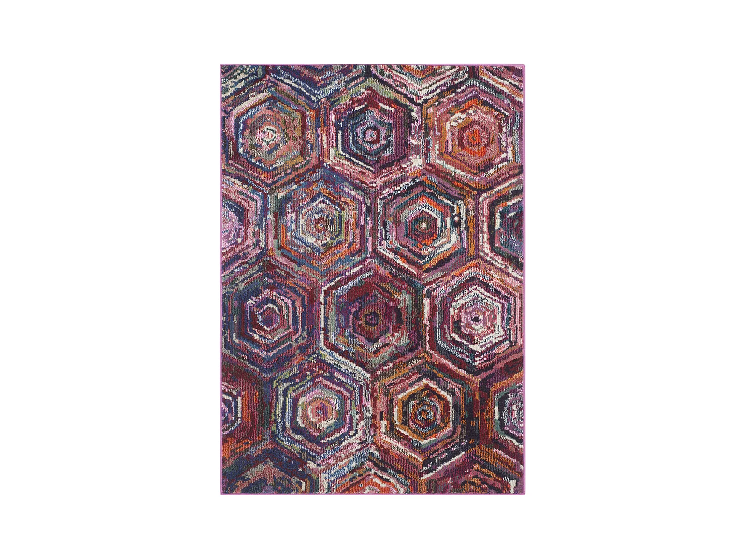 Tapis Rose/Multicolore 122 X 170 cm - Mattia
