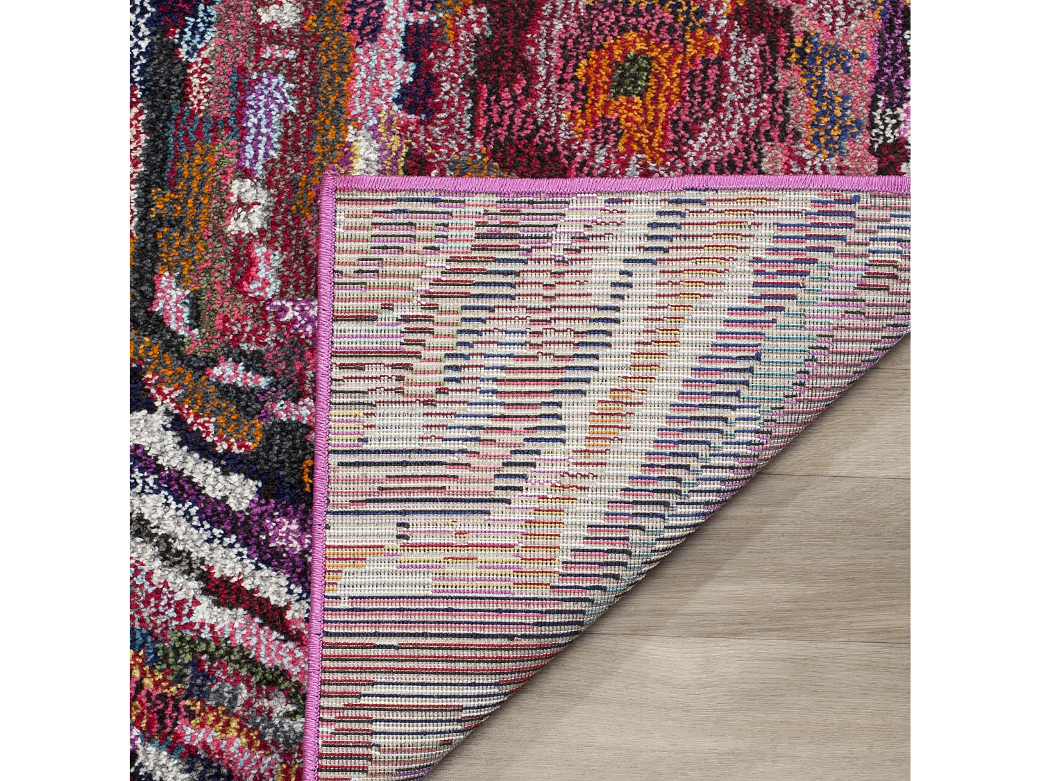 Tapis Rose/Multicolore 122 X 170 cm - Mattia