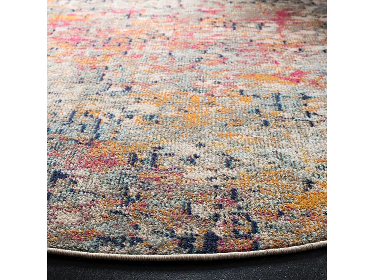 Tapis Gris/Rose 122 X 122 cm - Manjor