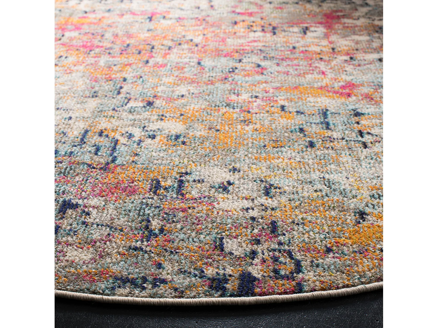 Tapis Gris/Rose 122 X 122 cm - Manjor