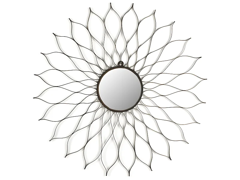 Miroir Noir mat 89 X 89 X 1.27 cm - Santina