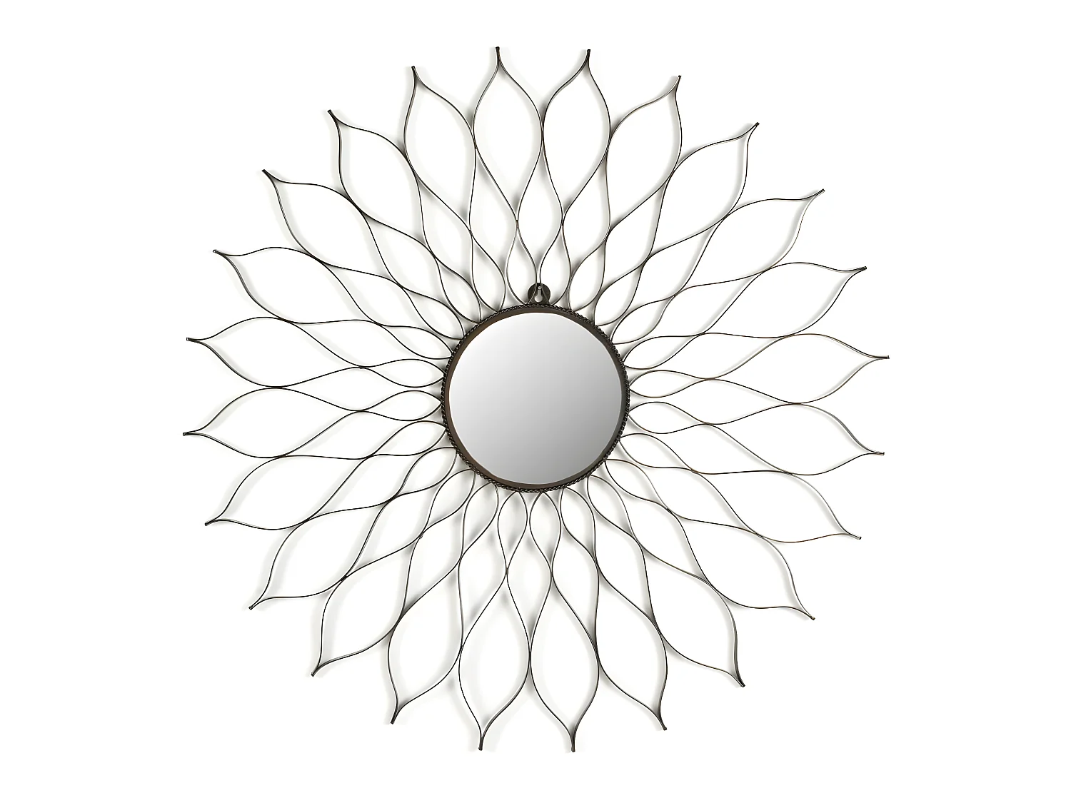 Miroir Noir mat 89 X 89 X 1.27 cm - Santina