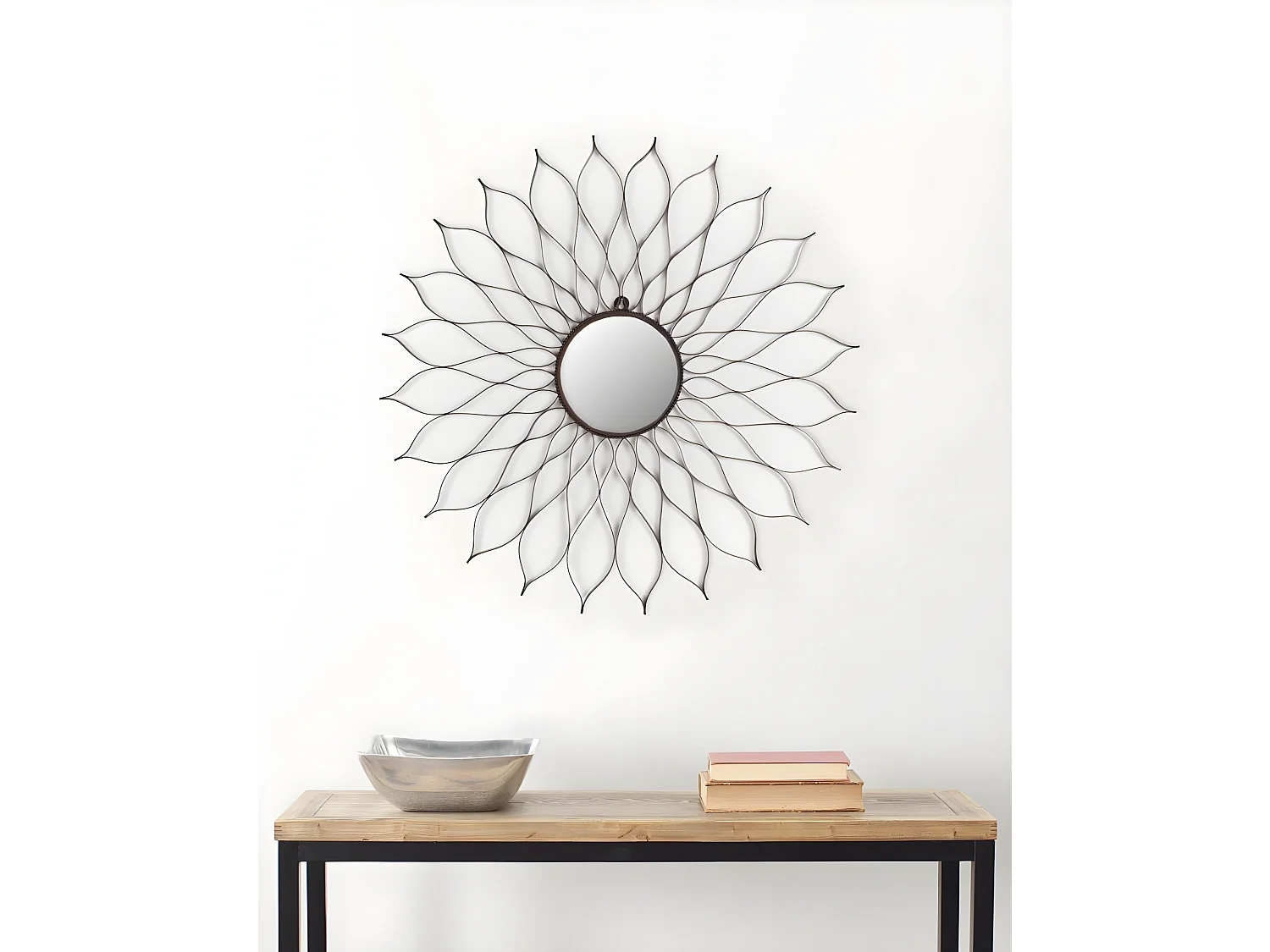 Miroir Noir mat 89 X 89 X 1.27 cm - Santina