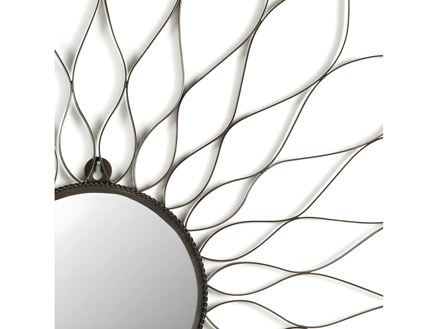 Miroir Noir mat 89 X 89 X 1.27 cm - Santina