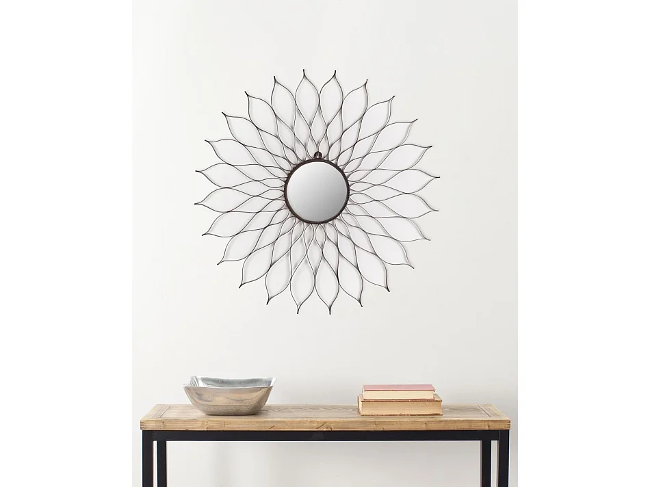Miroir Noir mat 89 X 89 X 1.27 cm - Santina